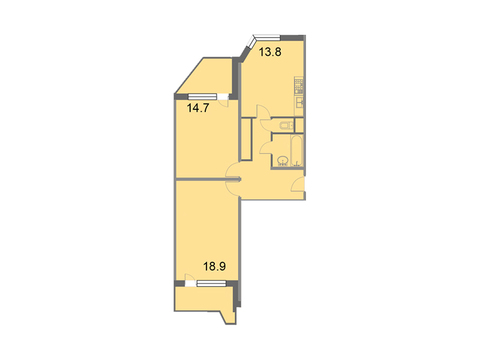 Москва, 2-х комнатная квартира, Грайвороновский 2-й проезд д.вл38с4, 8460288 руб.