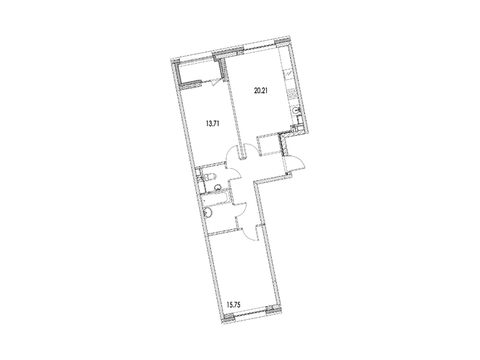 Москва, 2-х комнатная квартира, ул. Автозаводская д.Вл23, 13577217 руб.