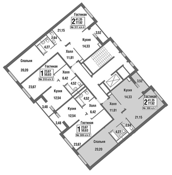 Москва, 2-х комнатная квартира, улица Татьянин Парк д., 9806232 руб.