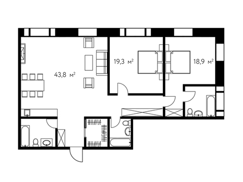 Москва, 3-х комнатная квартира, Даев пер. д.19, 37964000 руб.