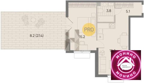 Москва, 1-но комнатная квартира, ул. Красного Маяка д.д. 2, 17281201 руб.