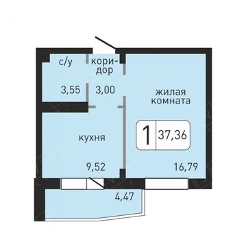 Ивантеевка, 1-но комнатная квартира, ул. Хлебозаводская д.10, 2185560 руб.