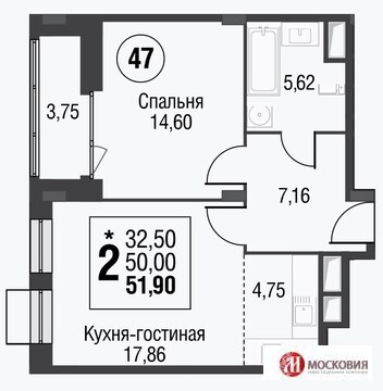 Москва, 2-х комнатная квартира, ул. Почтовая Б. д.34 с8, 10770000 руб.