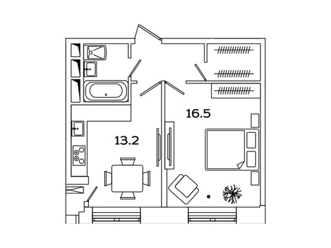 Москва, 1-но комнатная квартира, Рязанский пр-кт. д.2, 6720078 руб.