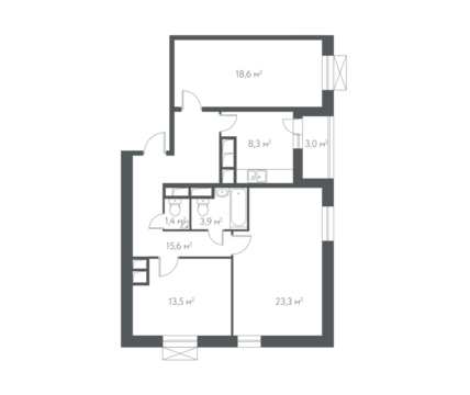 Москва, 3-х комнатная квартира, ул. Демьяна Бедного д.вл. 15, 20787800 руб.