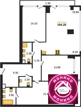 Москва, 3-х комнатная квартира, Кутузовский прд. д.д. 16, 107613904 руб.