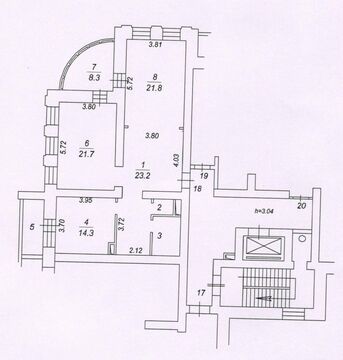 Балашиха, 2-х комнатная квартира, микрорайон Гагарина д.дом 6, 7403500 руб.