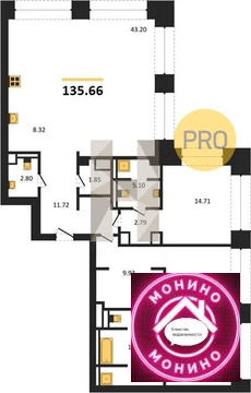 Москва, 2-х комнатная квартира, ул. Садовая-Сухаревская д.д. 14 стр. 1, 244717074 руб.