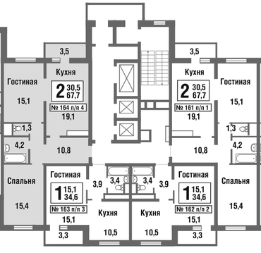 Балашиха, 2-х комнатная квартира, микрорайон Павлино д., 4610437 руб.