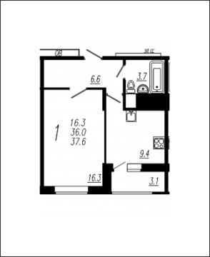 Мытищи, 1-но комнатная квартира, ул. Колпакова д.44 корп.34, 3682922 руб.