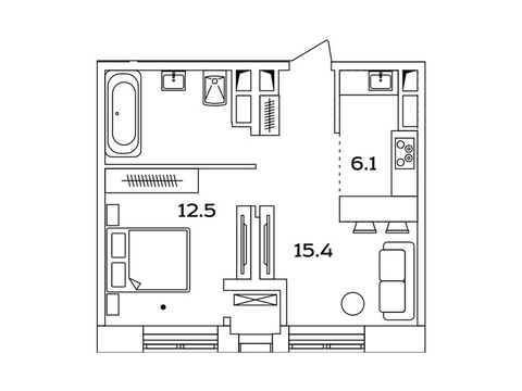 Москва, 1-но комнатная квартира, Рязанский пр-кт. д.2, 6219077 руб.