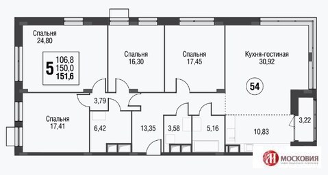 Москва, 5-ти комнатная квартира, Рубцовская наб. д.4 к1, 31296000 руб.