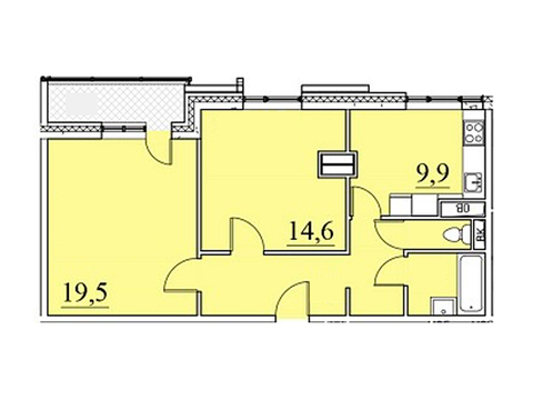 Москва, 2-х комнатная квартира, ул. Автозаводская д.23стр120, 9628379 руб.