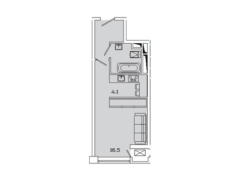 Москва, 1-но комнатная квартира, Рязанский пр-кт. д.2, 5234605 руб.