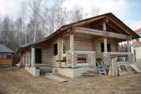 Бревенчатый дом 120 кв.м. в д. Зиновкино, ДНП "Сиеста", 7000000 руб.