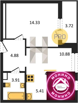 Пушкино, 1-но комнатная квартира, Новая Деревня мкр. д., 8040000 руб.