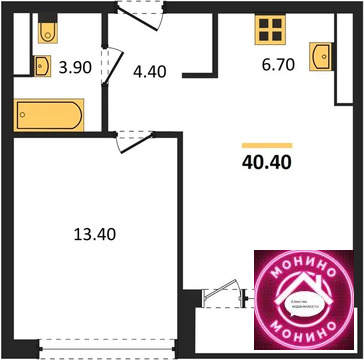 Москва, 1-но комнатная квартира, ул. Бартеневская д., 14329072 руб.