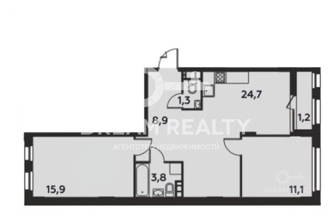 Москва, 2-х комнатная квартира, жилой комплекс Скандинавия д., 10600000 руб.