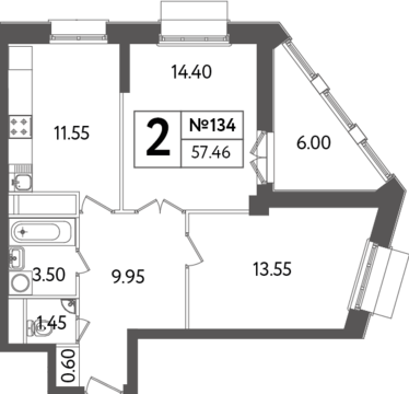 Москва, 2-х комнатная квартира, Яна Райниса б-р. д.вл.4, корп.3, 10110891 руб.