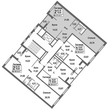 Москва, 2-х комнатная квартира, улица Татьянин Парк д., 9537482 руб.