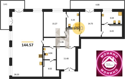 Москва, 2-х комнатная квартира, Крестовоздвиженский пер. д.д. 4, 346968000 руб.