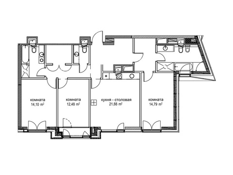 Москва, 3-х комнатная квартира, ул. Автозаводская д.Вл23, 31297541 руб.