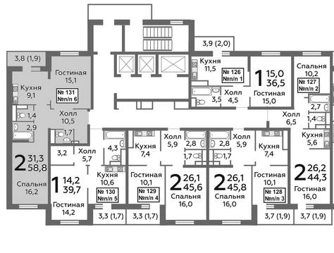 Балашиха, 2-х комнатная квартира, микрорайон Павлино д., 4457040 руб.