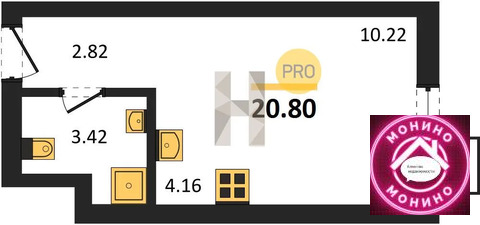 Москва, 1-но комнатная квартира, 8 Соколиной Горы ул. д.д. вл. 26А, 9942400 руб.