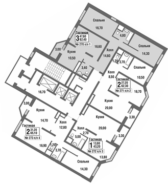 Балашиха, 3-х комнатная квартира, микрорайон Павлино д., 5569374 руб.