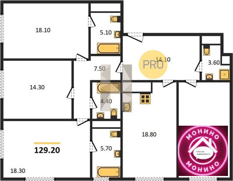 Москва, 4-х комнатная квартира, ул. Щукинская д.д. 3 к. 2, 81886960 руб.
