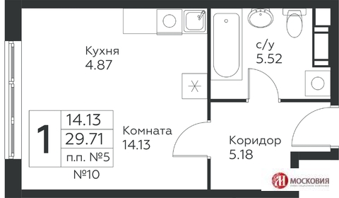 Москва, 1-но комнатная квартира, Проектируемый проезд 7032 д.45, 3510000 руб.