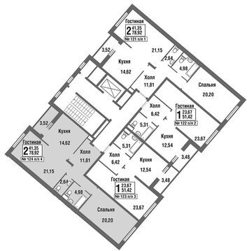 Москва, 2-х комнатная квартира, улица Татьянин Парк д., 9458562 руб.