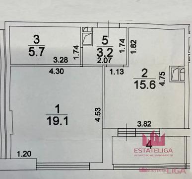 Москва, 1-но комнатная квартира, Энтузиастов ш. д.3к2, 20500000 руб.