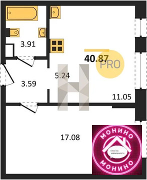 Пушкино, 1-но комнатная квартира, Новая Деревня мкр. д., 7340000 руб.