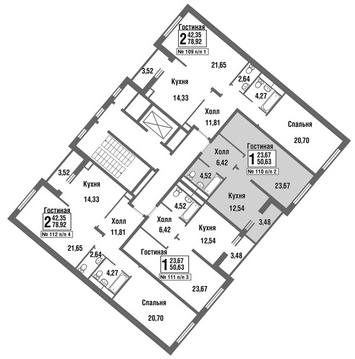 Москва, 1-но комнатная квартира, улица Татьянин Парк д., 6371785 руб.