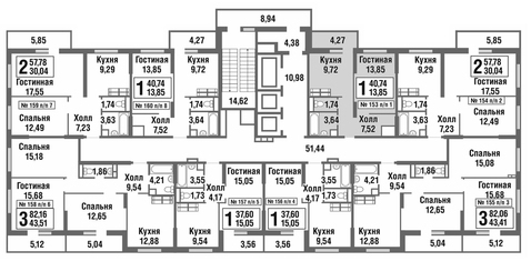 Москва, 1-но комнатная квартира, улица Татьянин Парк д., 5260776 руб.