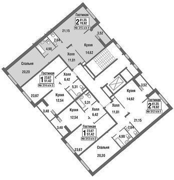 Москва, 2-х комнатная квартира, улица Татьянин Парк д., 9458562 руб.