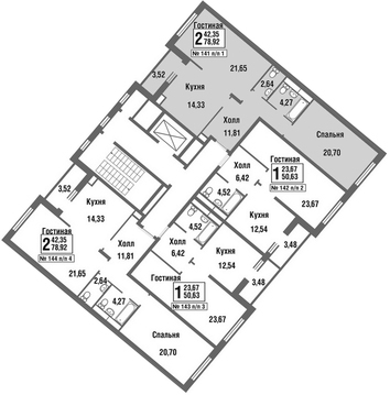 Москва, 2-х комнатная квартира, улица Татьянин Парк д., 9616402 руб.