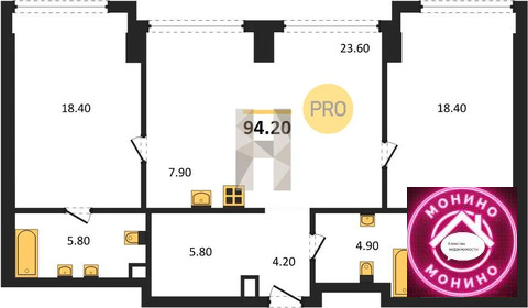 Москва, 2-х комнатная квартира, Кутузовский прд. д.д. 16, 96338267 руб.