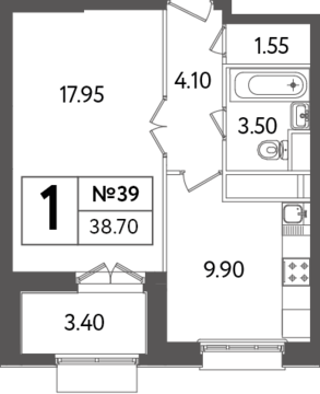 Москва, 1-но комнатная квартира, Яна Райниса б-р. д.вл.4, корп.3, 7387172 руб.