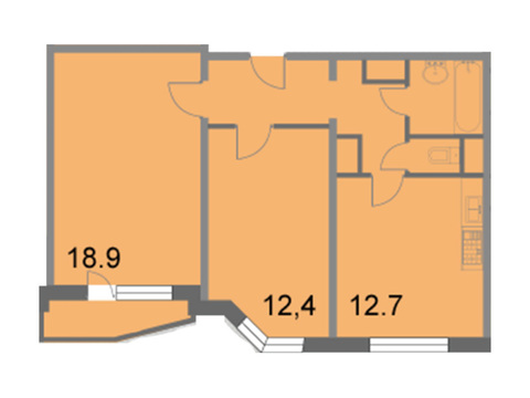 Москва, 2-х комнатная квартира, Грайвороновский 2-й проезд д.вл38с4, 7316750 руб.