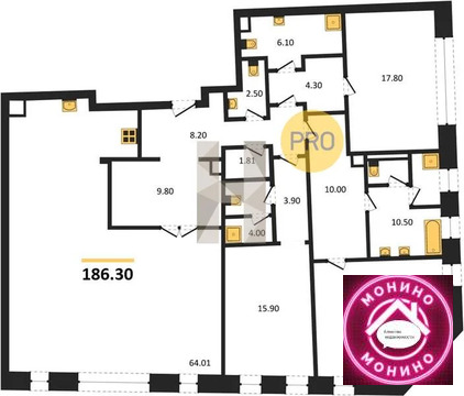Москва, 3-х комнатная квартира, Богоявленский пер. д.д. вл. 3с1, 447120000 руб.