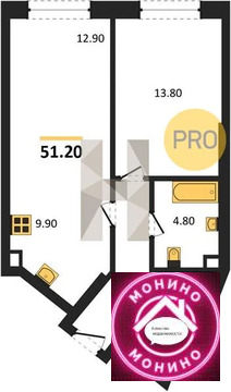 Москва, 1-но комнатная квартира, Боровское шос. д.д. 51, 17441440 руб.