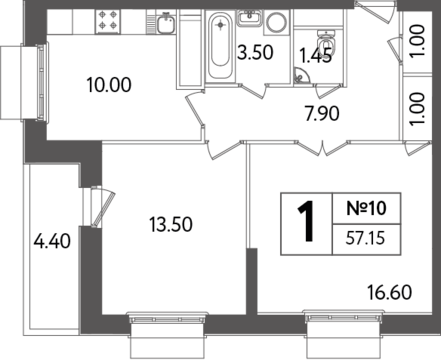 Москва, 2-х комнатная квартира, Яна Райниса б-р. д.вл.4, корп.3, 10549890 руб.