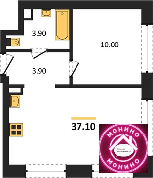 Москва, 1-но комнатная квартира, ул. Борисовские Пруды д., 18004444 руб.