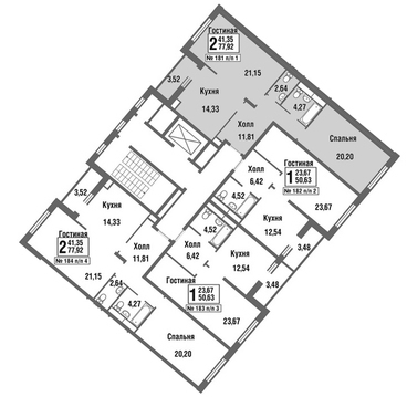 Москва, 2-х комнатная квартира, улица Татьянин Парк д., 9806232 руб.