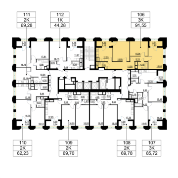 Москва, 3-х комнатная квартира, ул. Берзарина д.д. 28, корп. 4, 19692400 руб.