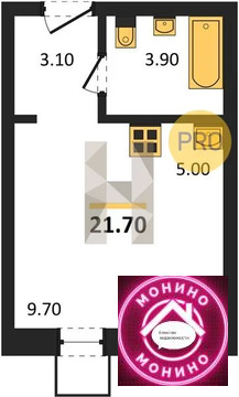 Светлые Горы, 1-но комнатная квартира, Светлые Горы п. д.д. 4, 4599757 руб.