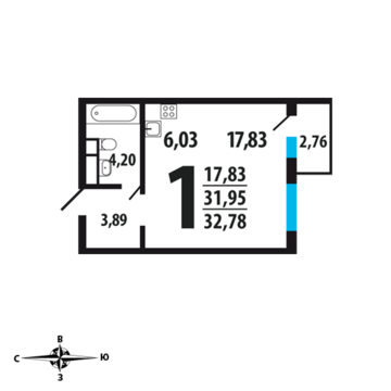 Москва, 1-но комнатная квартира, Нововатутинский пр. д., 3114100 руб.