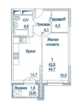 Москва, 1-но комнатная квартира, Хорошевское ш. д.25Ак2, 31000000 руб.